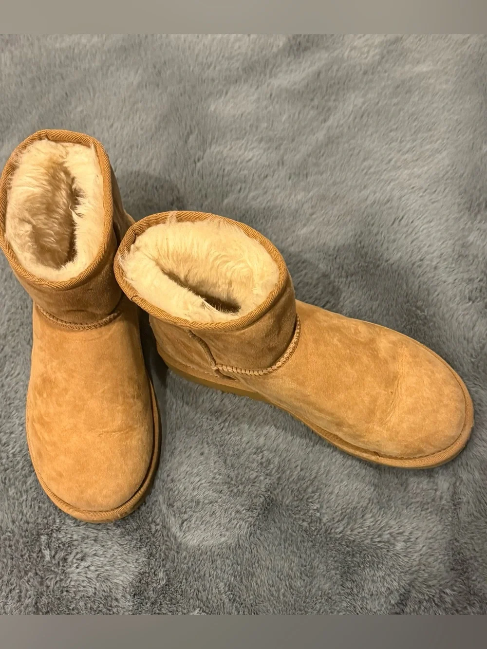 UGGS! Classic Chestnut Suede Shearling Boots